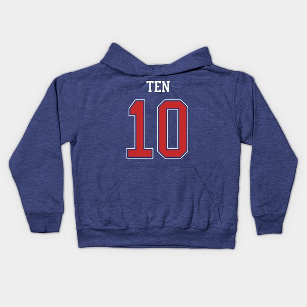 Ten's hockey jersey - 90's love (NCT) Kids Hoodie by Duckieshop